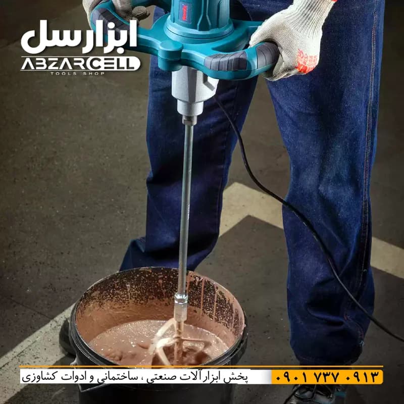 همزن صنعتی گیربکسی 2 سرعته رونیکس مدل 2410| دیمردار| ضمانت 12 ماهه| سیم پیچ مس