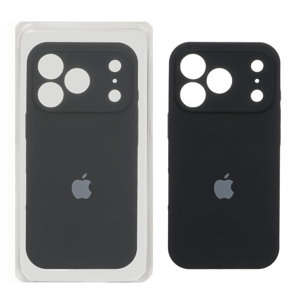 قاب سیلیکونی پاک کنی محافظ لنزدار اورجینال Apple iPhone 17 Pro – مشکی (پک اصلی)