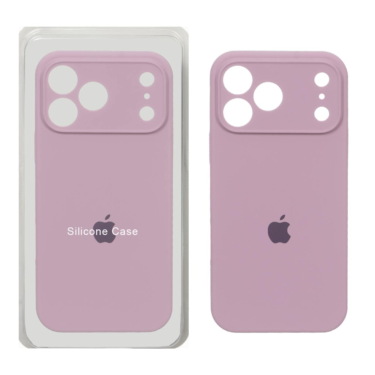 قاب سیلیکونی پاک کنی محافظ لنزدار اورجینال Apple iPhone 17 Pro Max – بنفش کدر (پک اصلی) — تصویر ۲