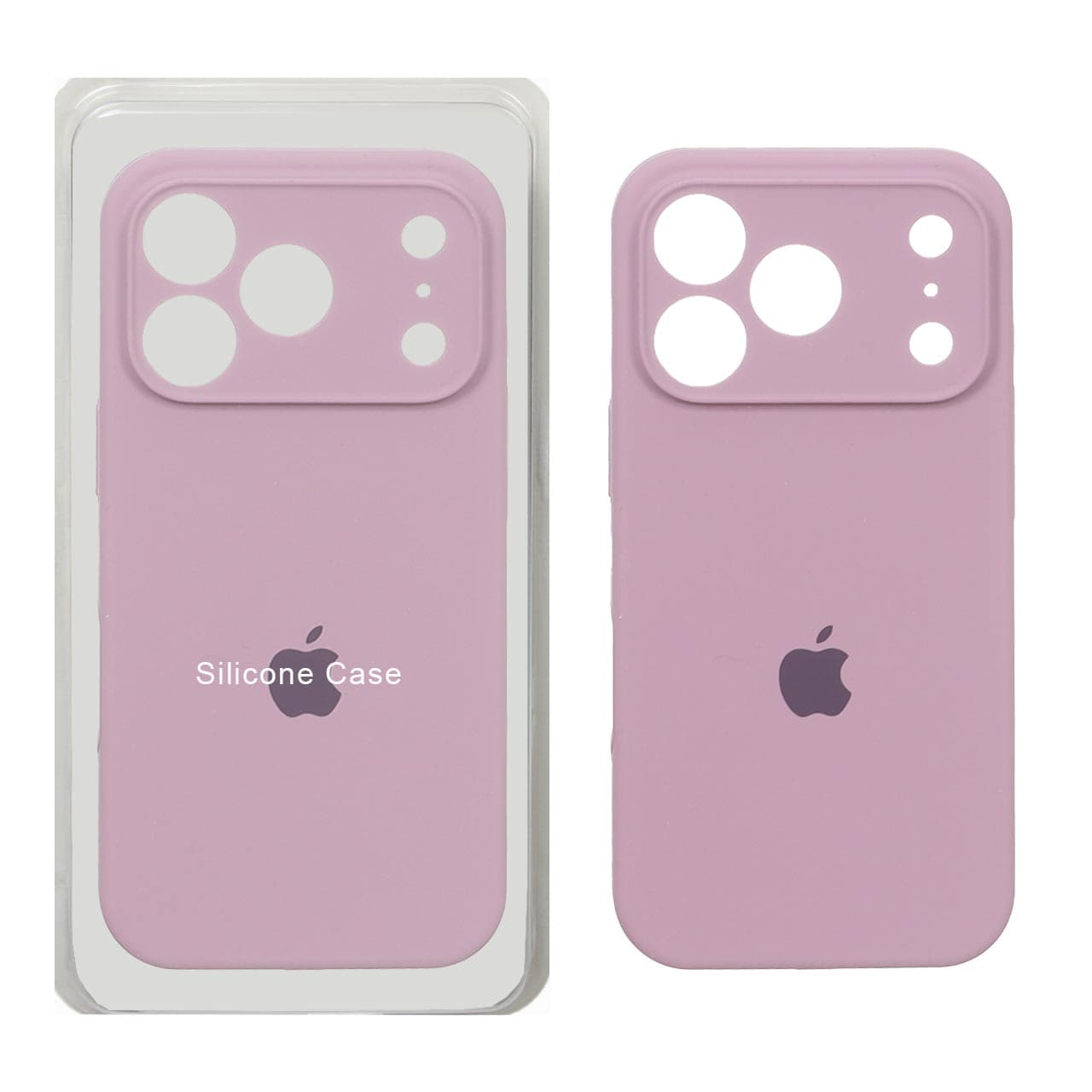 قاب سیلیکونی پاک کنی محافظ لنزدار اورجینال Apple iPhone 17 Pro – بنفش کدر (پک اصلی) — تصویر ۲
