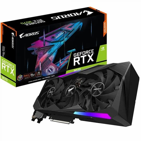 کارت گرافیک استوک گیگابایت GIGABYTE AORUS RTX 3070 MASTER 8G