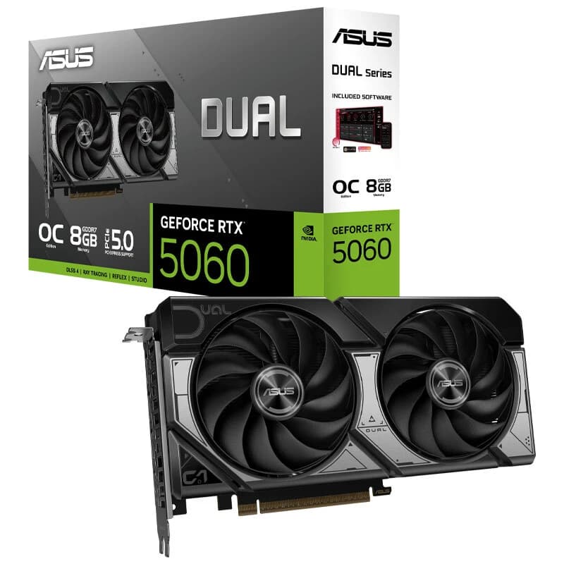 کارت گرافیک ASUS Dual GeForce RTX5060 OC Edition 8GB GDDR7 128Bit — تصویر ۹