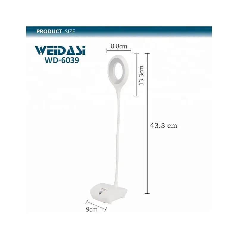 چراغ مطالعه شارژی ویداسی مدل WD-6039 — تصویر ۶