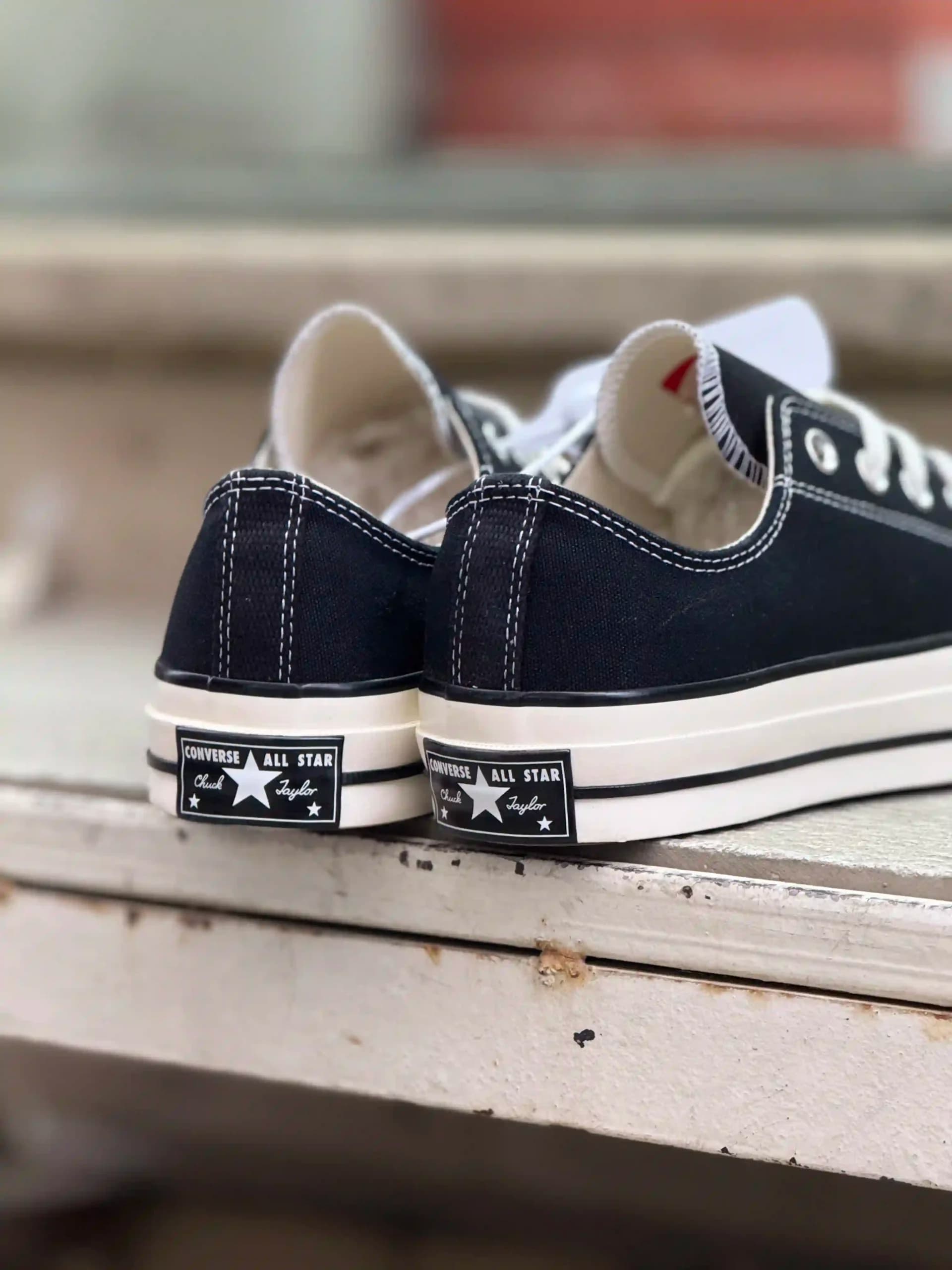 کانورس ساق کوتاه مشکی – Converse Chuck 70 low black — تصویر ۱۱