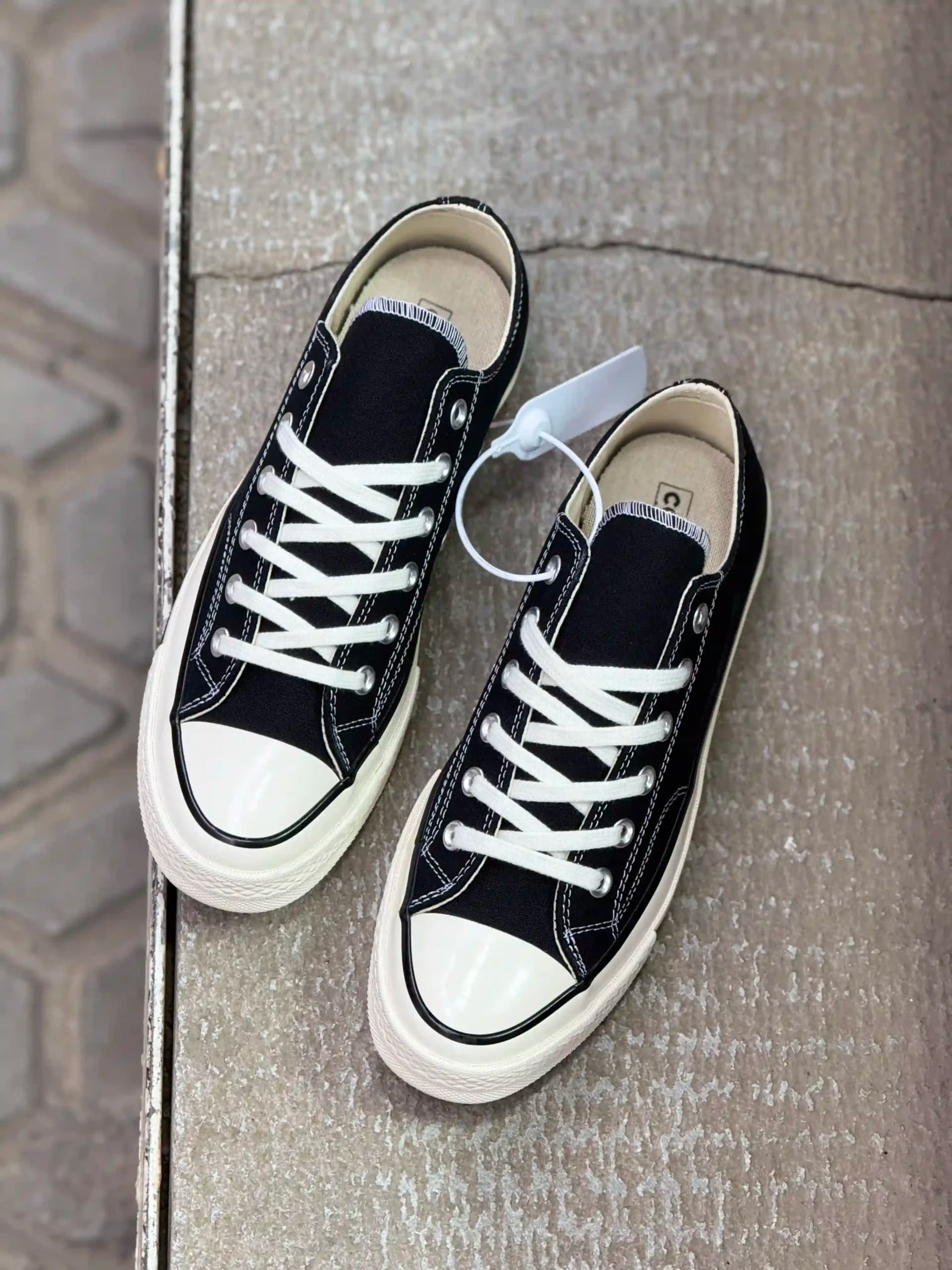 کانورس ساق کوتاه مشکی – Converse Chuck 70 low black — تصویر ۶