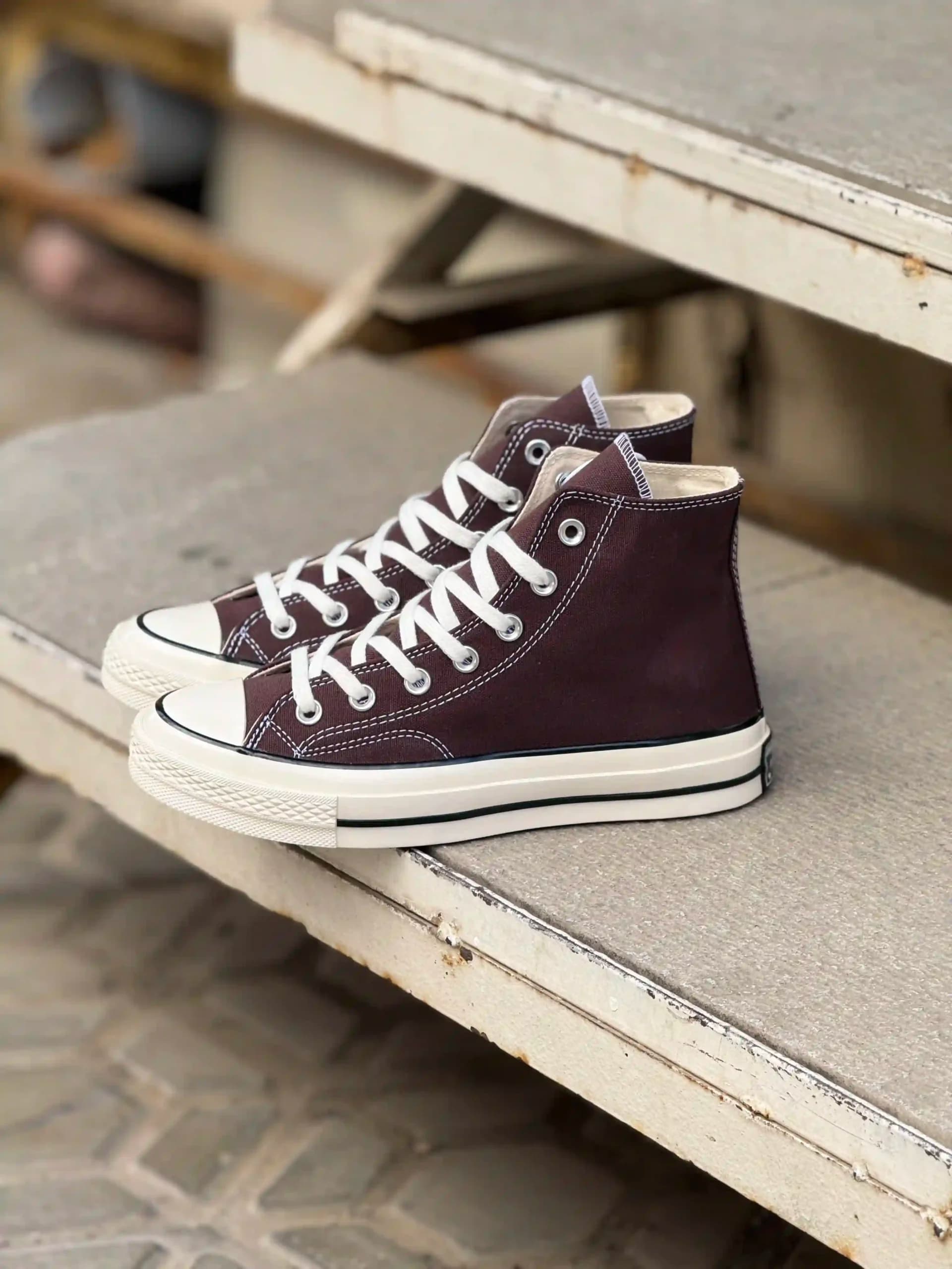کانورس ساقدار قهوه ای – Converse Chuck 70 high brown — تصویر ۱۲