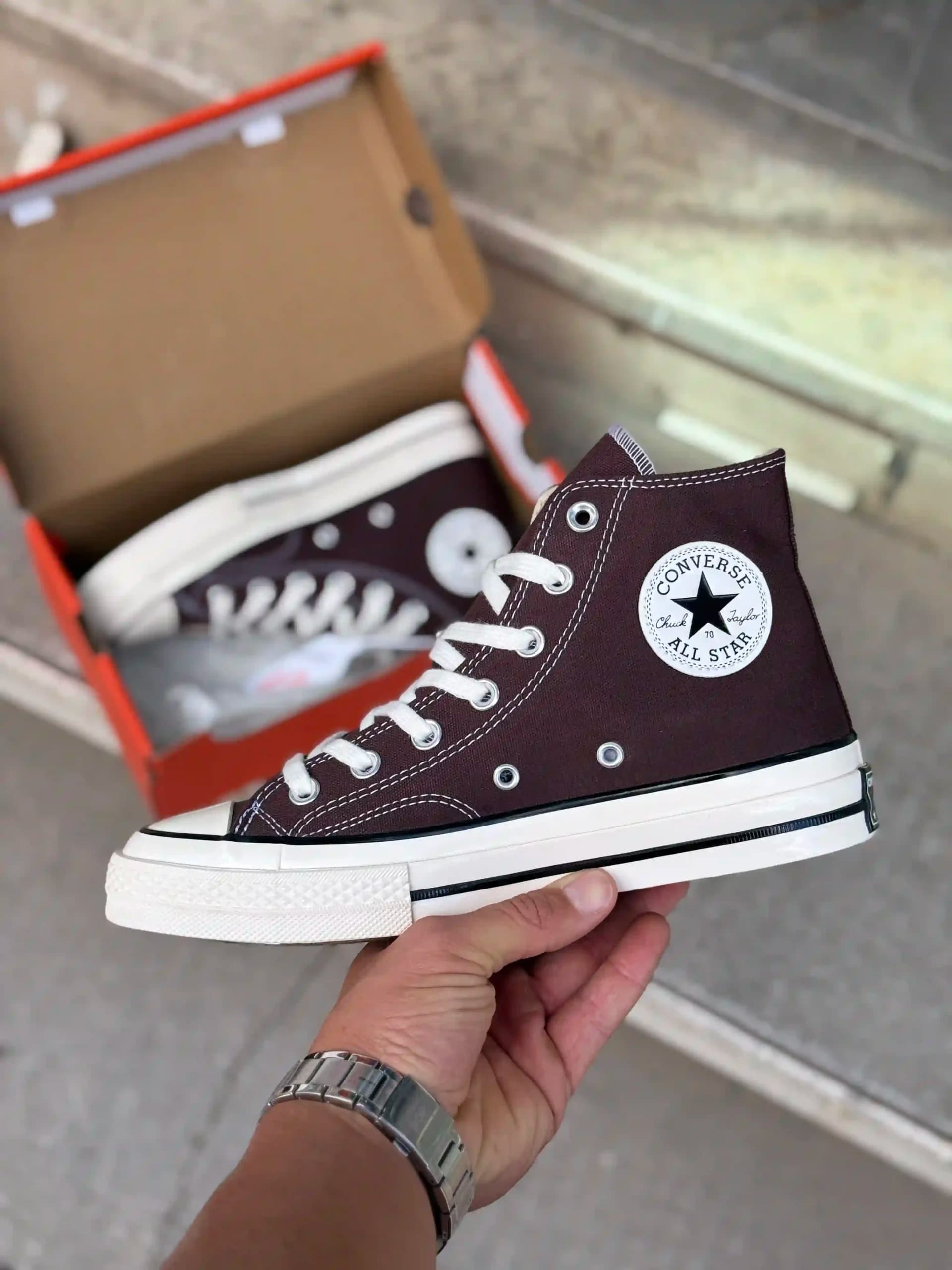 کانورس ساقدار قهوه ای – Converse Chuck 70 high brown — تصویر ۷