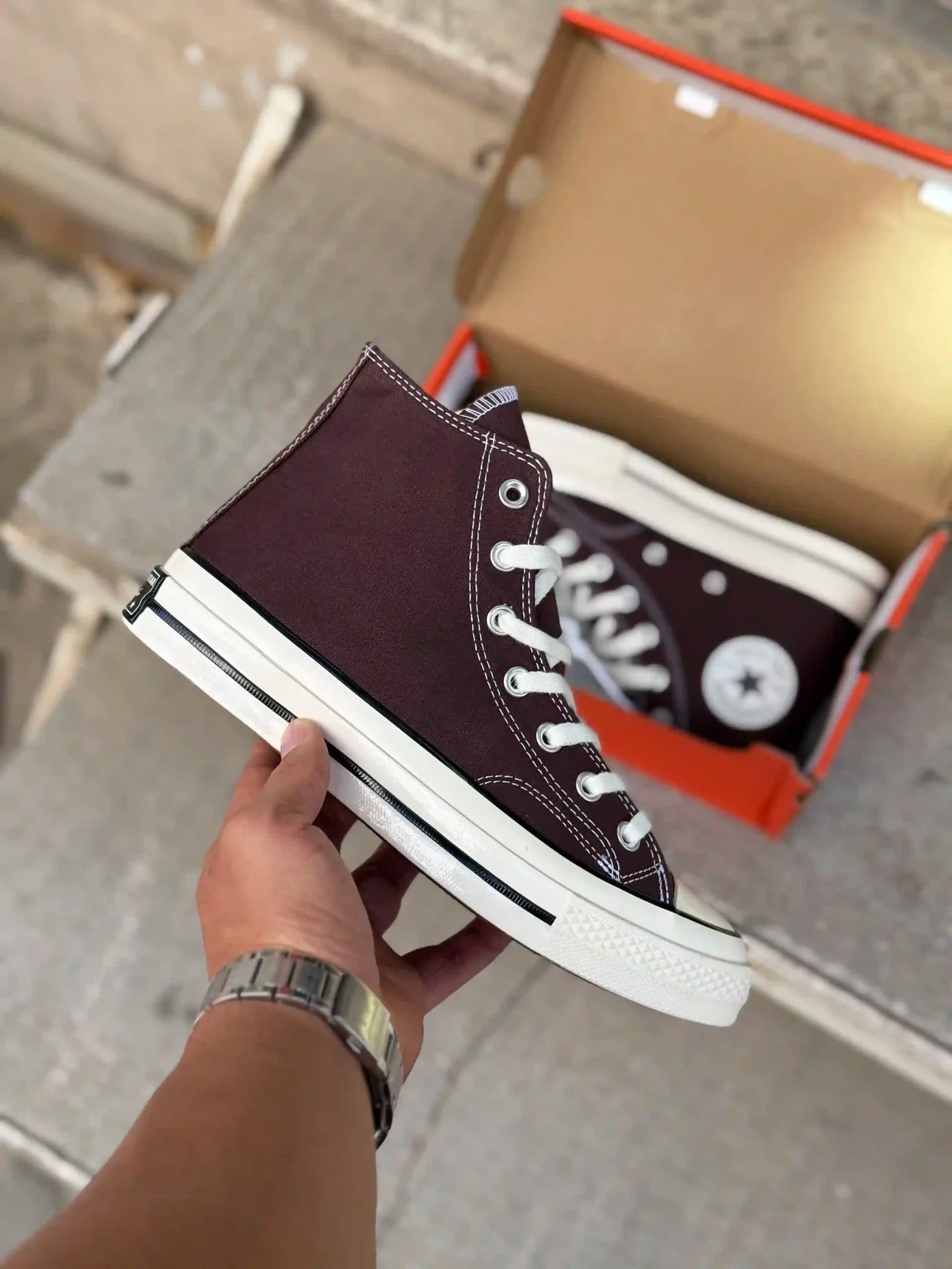 کانورس ساقدار قهوه ای – Converse Chuck 70 high brown — تصویر ۶