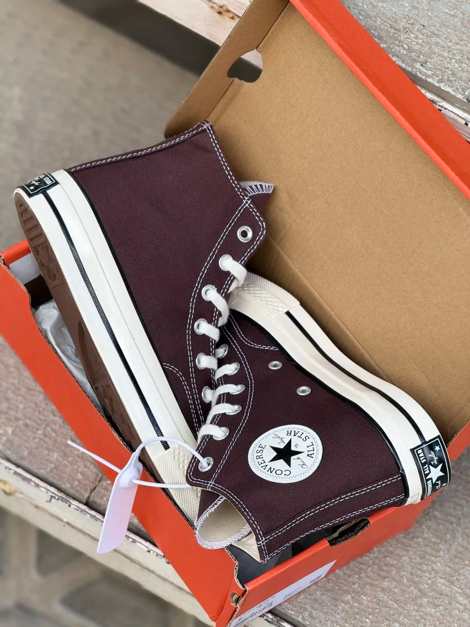 کانورس ساقدار قهوه ای – Converse Chuck 70 high brown — تصویر ۵