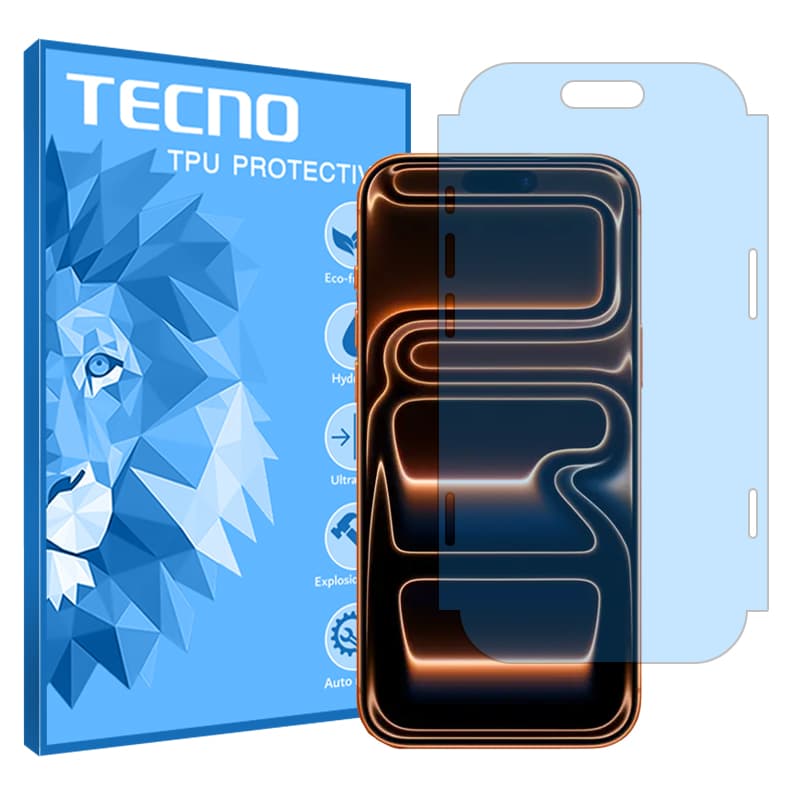 گلس اپل iPhone 17 Pro Max مدل آنتی بلو برند تکنو — تصویر ۴
