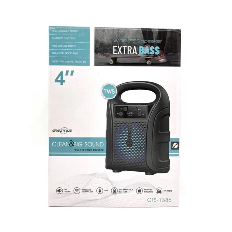 اسپیکر بلوتوثی قابل حمل گریت نایس مدل GTS-1386 — تصویر ۲