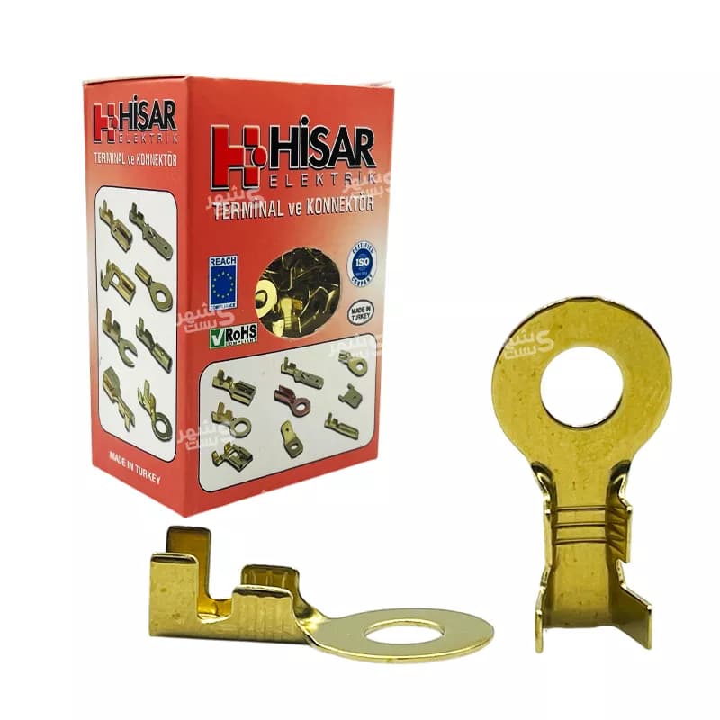 سر سیم فشاری گرد حلقوی (سایز 6 میلیمتر) کد 10313 برند هیسار (HISAR)