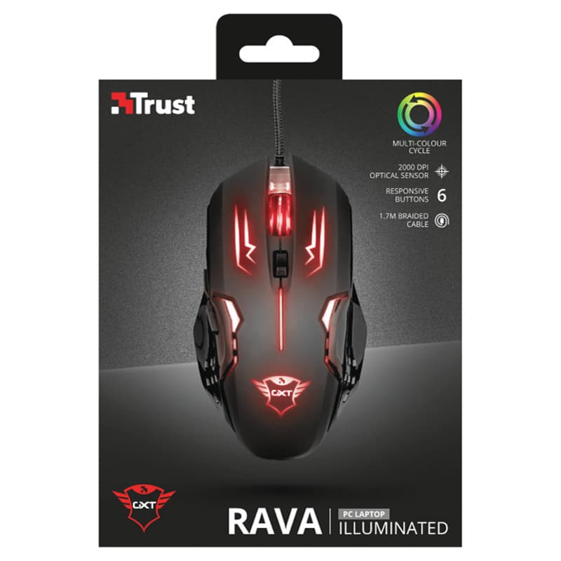 ماوس گیمینگ باسیم تراست مدل GXT 108 Rava — تصویر ۵