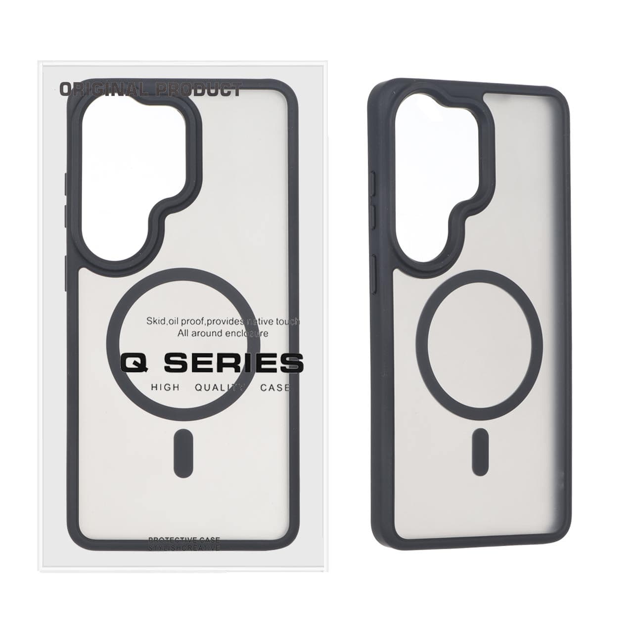 قاب اورجینال Q Series مات MagSafe لنز برجسته Samsung Galaxy S26 Ultra – مشکی (پک دار) – MPS — تصویر ۲