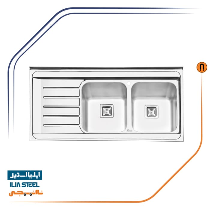 سینک روکار ایلیا استیل مدل 1060 — تصویر ۲