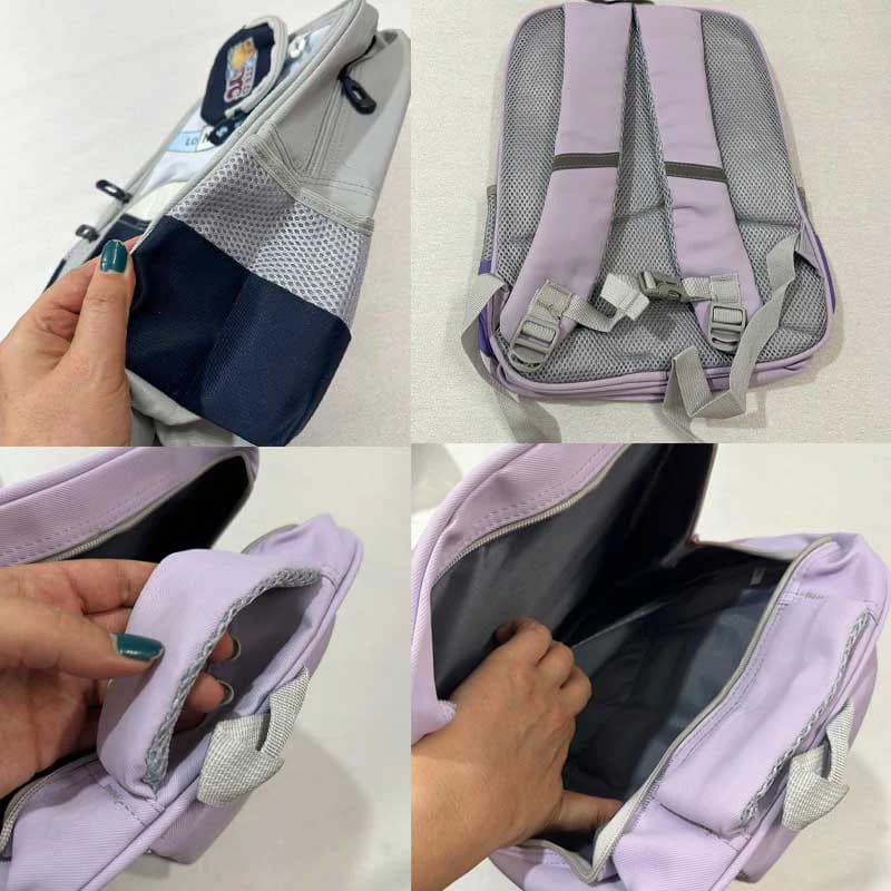 کیف و کوله پشتی مدرسه مدل لونا+ کیف جانبی — تصویر ۱۱