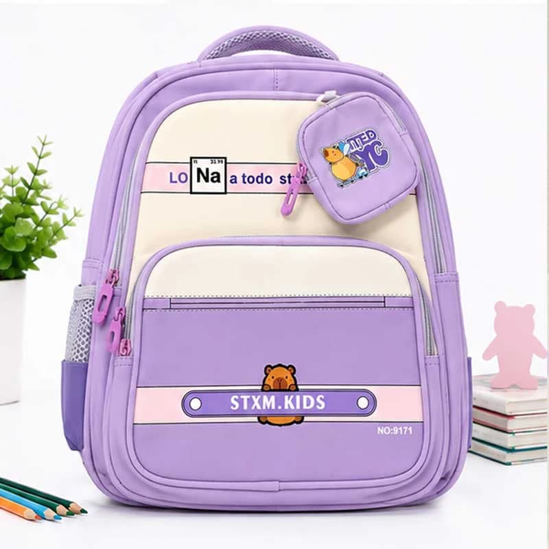 کیف و کوله پشتی مدرسه مدل لونا+ کیف جانبی