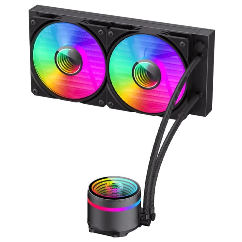 فن خنک کننده CPU گیم مکس GameMax Iceburg 240 Infinity BL ARGB — تصویر ۱۲