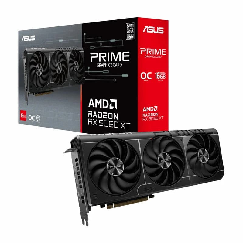 کارت گرافیک ASUS Prime Radeon RX 9060 XT OC Edition 16GB GDDR6 128Bit — تصویر ۹