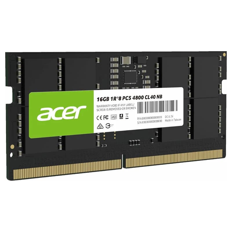 رم لپ تاپ ایسر Acer SD200 DDR5 16GB Single 4800MHz CL40 — تصویر ۳