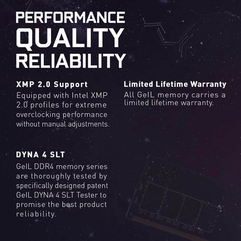 رم کامپیوتر گیل Pristine DDR4 4GB Single 2666MHz CL19 — تصویر ۵