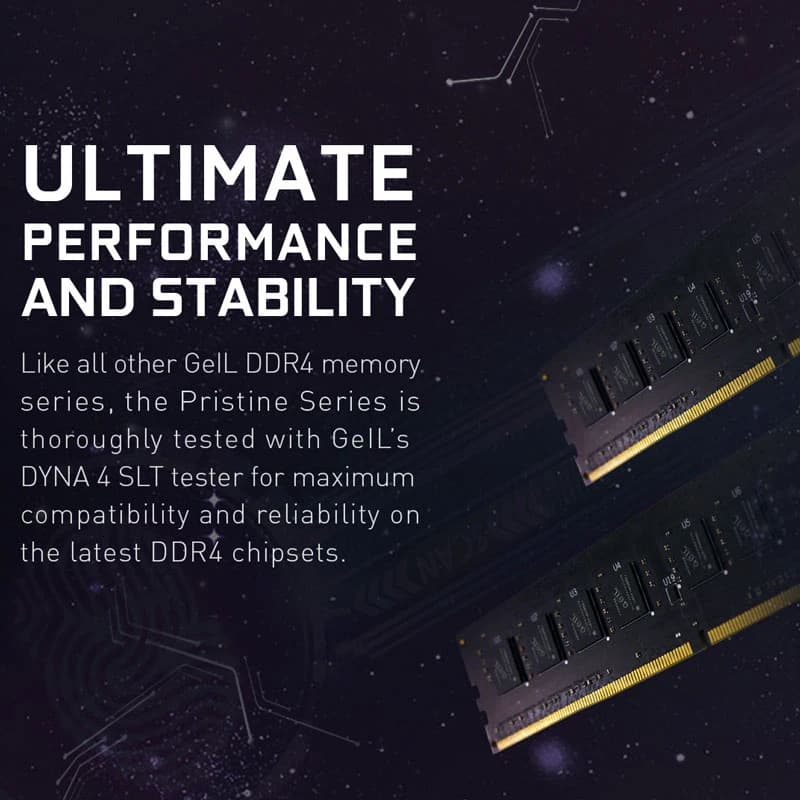 رم کامپیوتر گیل Pristine DDR4 4GB Single 2666MHz CL19 — تصویر ۴