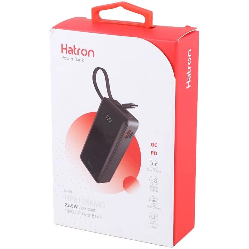 پاور بانک فست شارژ هترون HPB1066MG QC3.0 PD 22.5W ظرفیت 10000 میلی آمپر ساعت — تصویر ۷