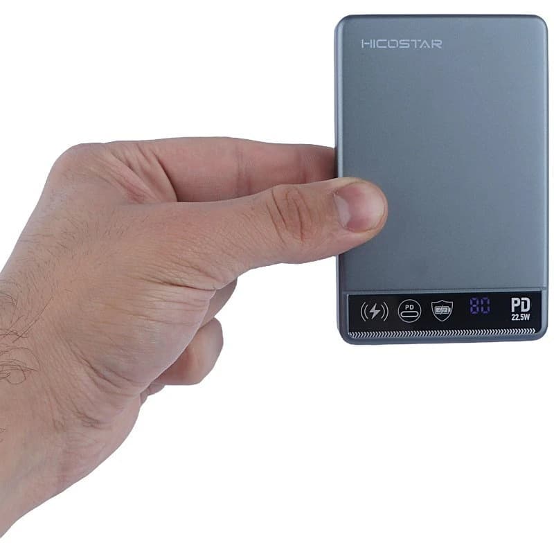 پاور بانک بی سیم فست شارژ هایکو استار P203 PD 22.5W ظرفیت 10000 میلی آمپر ساعت — تصویر ۷