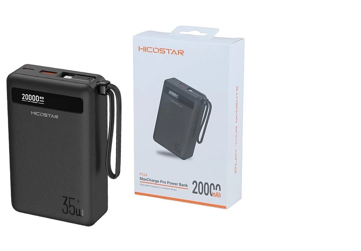 پاور بانک فست شارژ هایکو استار P224 PD 35W ظرفیت 20000 میلی آمپر ساعت — تصویر ۹