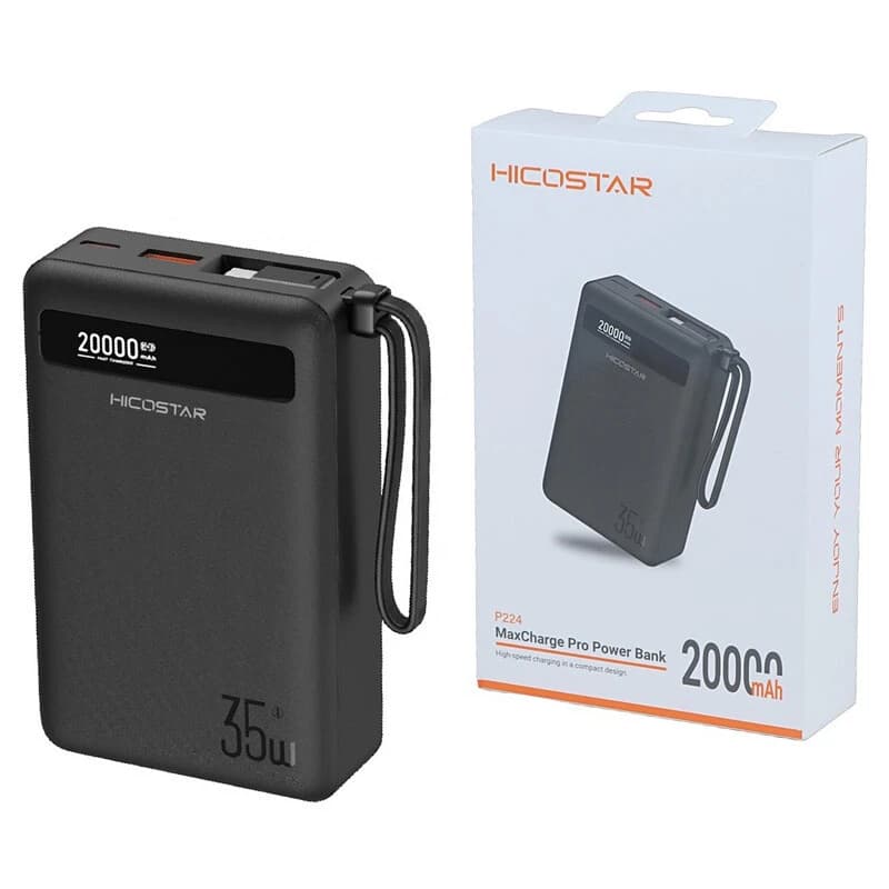 پاور بانک فست شارژ هایکو استار P224 PD 35W ظرفیت 20000 میلی آمپر ساعت