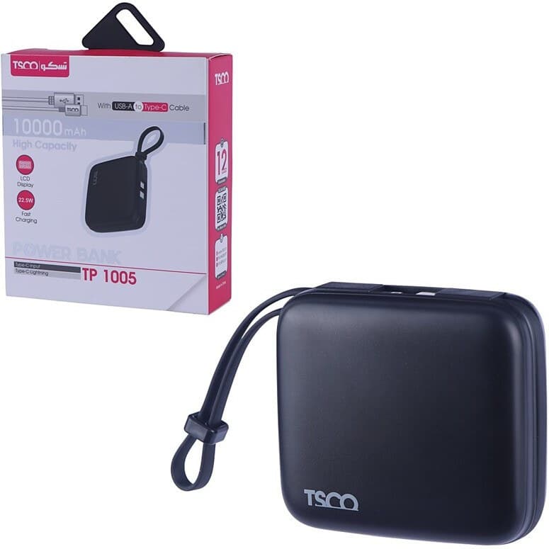 پاور بانک فست شارژ تسکو TP 1005 PD QC3.0 22.5W ظرفیت 10000 میلی آمپر ساعت — تصویر ۹