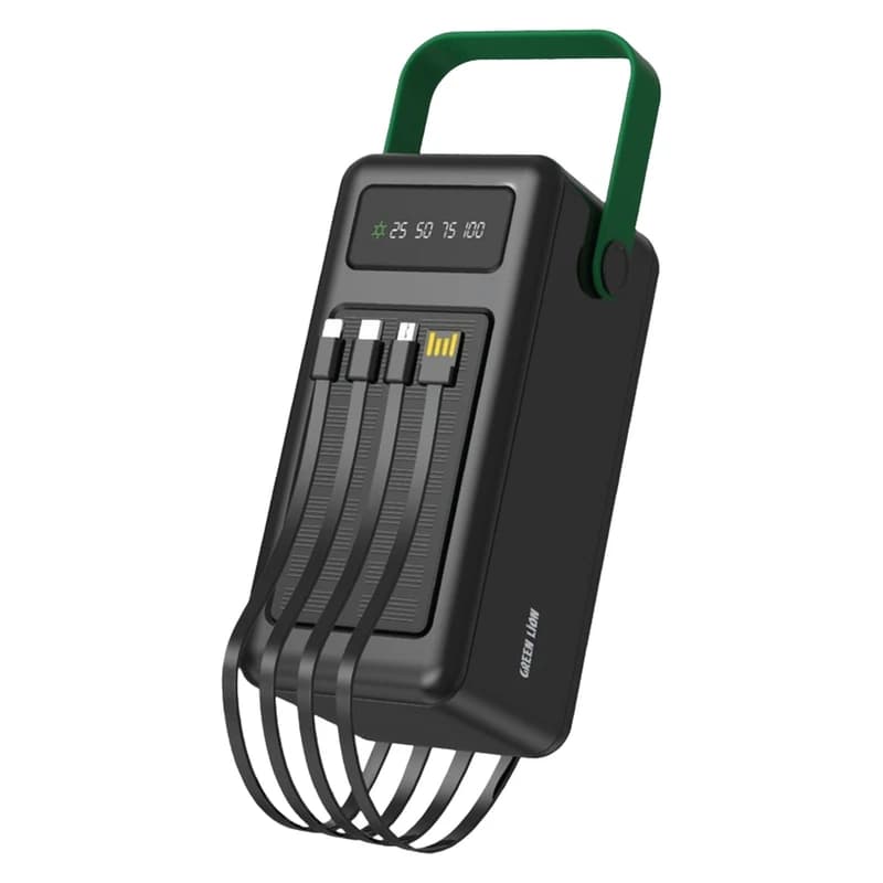 پاوربانک خورشیدی گرین لاین مدل solar max ظرفیت 80000 میلی آمپر ساعت — تصویر ۸