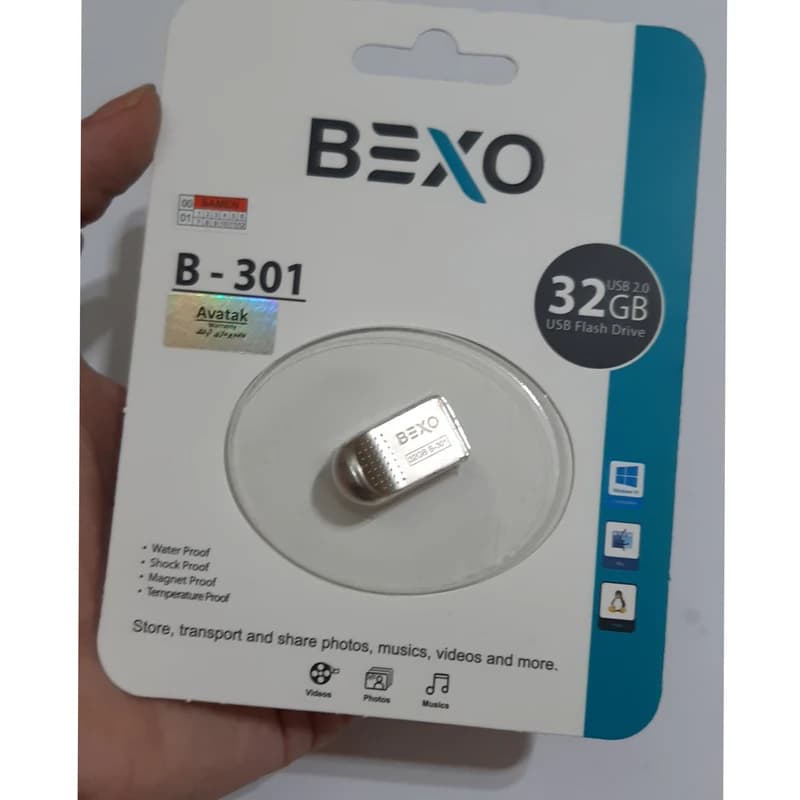 فلش مموری بکسو مدل B-301 در ظرفیت 32 گیگابایت