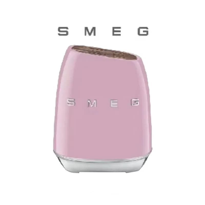 ست چاقو 7 پارچه اسمگ SMEG رنگ صورتی — تصویر ۵