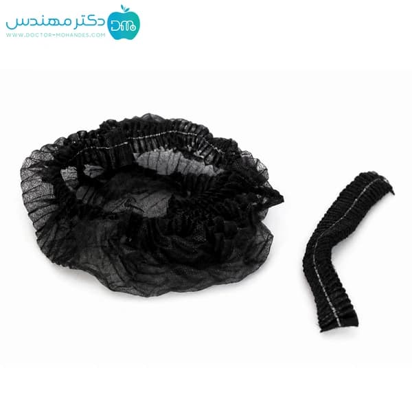 کلاه آکاردئونی مشکی بسته 100 عددی — تصویر ۲
