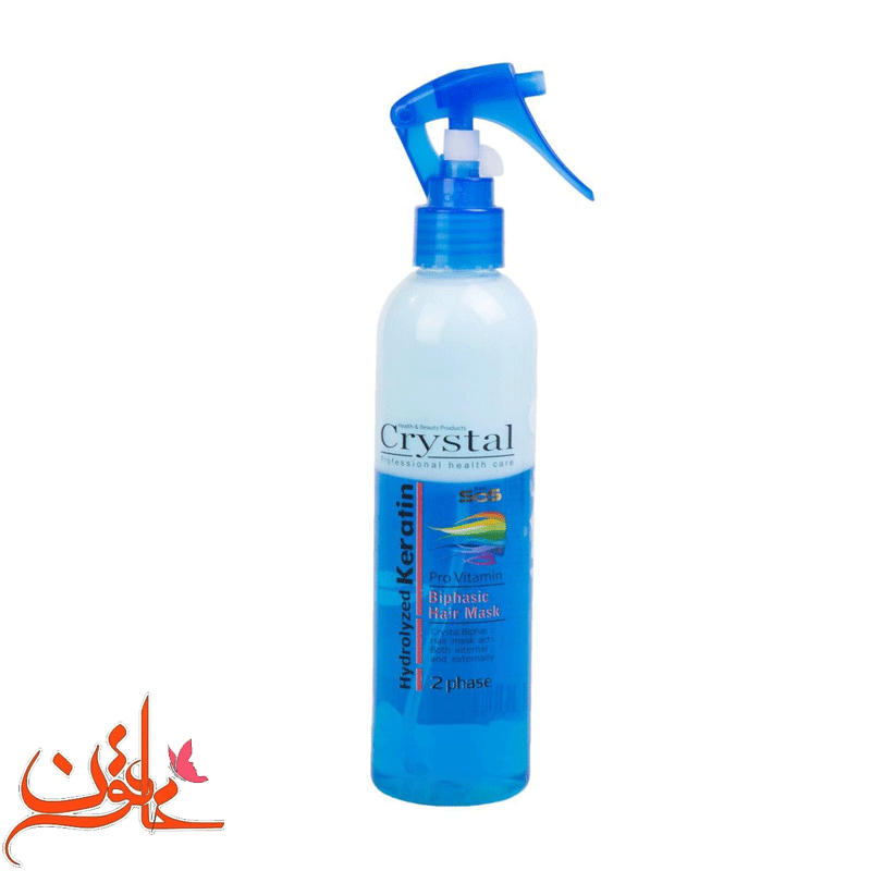 اسپری دوفاز کریستال کراتینه آبی مدلHydrolyzed Keratin حجم 250میلی لیتر — تصویر ۲
