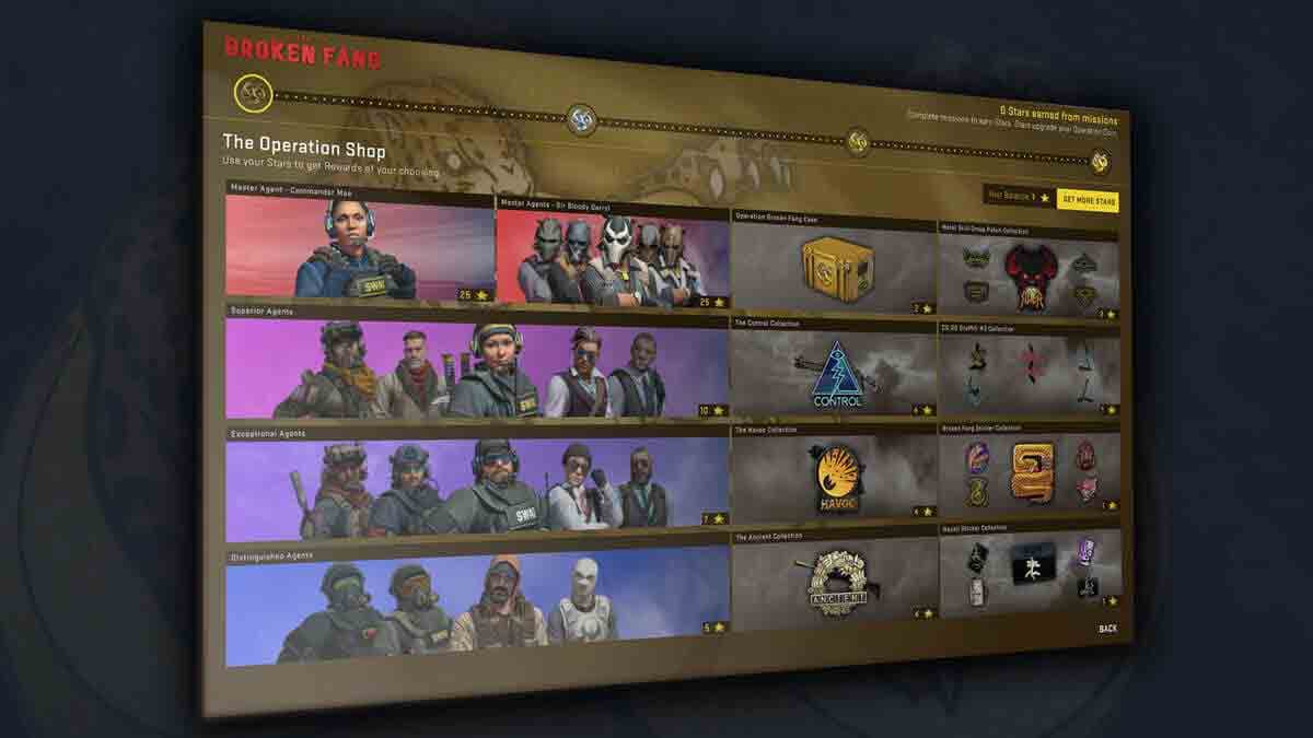 گیفت استیم Counter Strike Global Offensive – Operation Broken Fang RU — تصویر ۳
