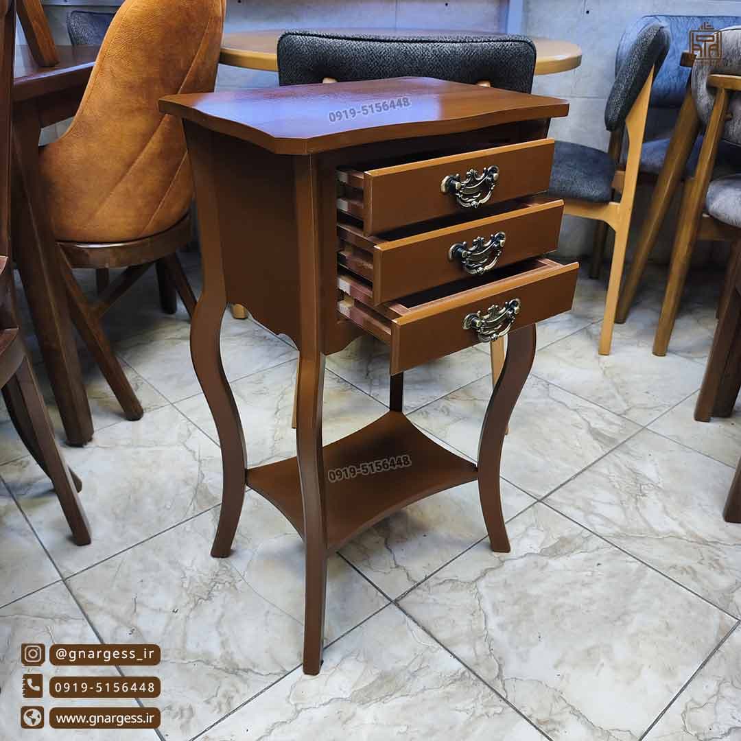 میز تلفن 3 کشو سانا طراحی جدید — تصویر ۵