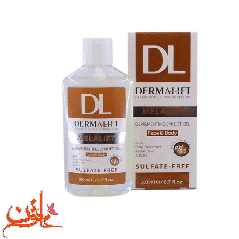 ژل شستشوی غیر صابونی درمالیفت روشن کننده پوست مدل ملالیفت حجم 200 میلی لیتر — تصویر ۴