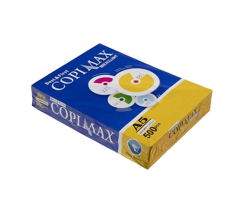 کاغذ A5 کپی مکس ( COPIMAX ) – 80 گرمی — تصویر ۴