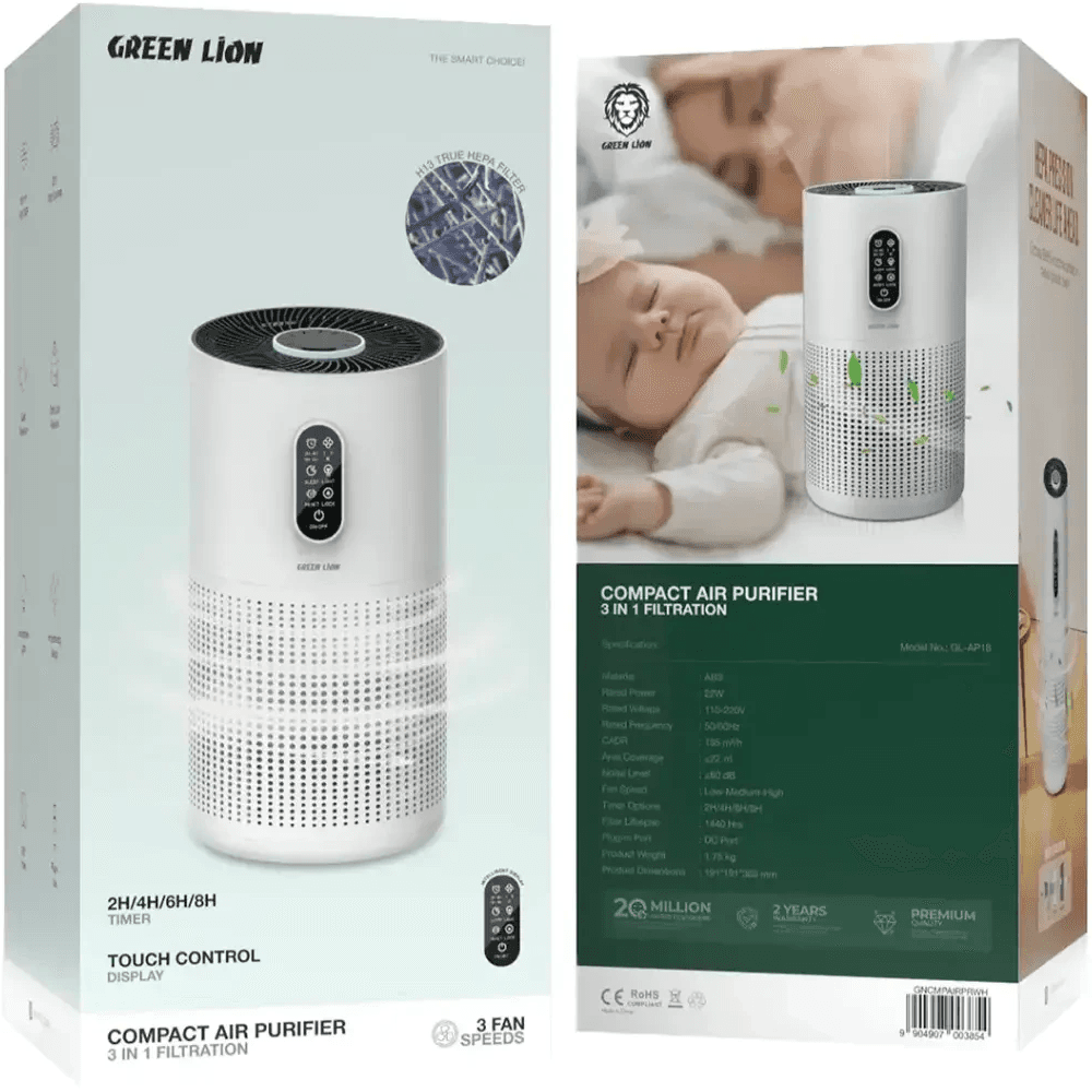 دستگاه تصفیه هوا گرین لاین مدل Green Lion Compact Air Purifier — تصویر ۴