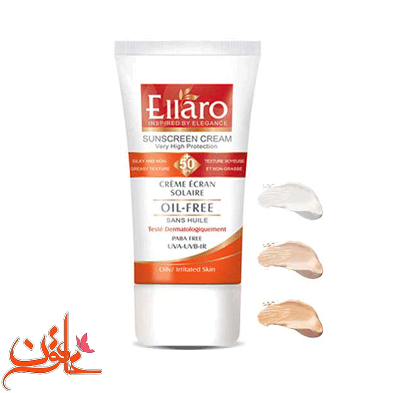 کرم ضد آفتاب الارو فاقد چربی SPF50 بی رنگ _ بژروشن _ بژ طبیعی