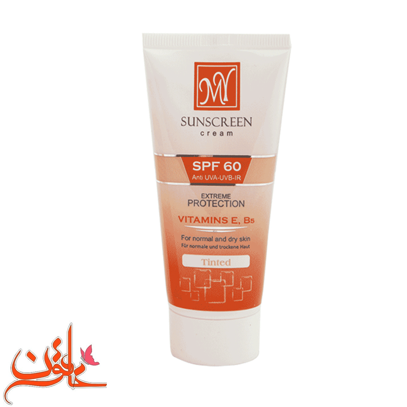 کرم ضد آفتاب رنگی SPF 60 مای مناسب پوست های خشک و معمولی حجم 50 میل