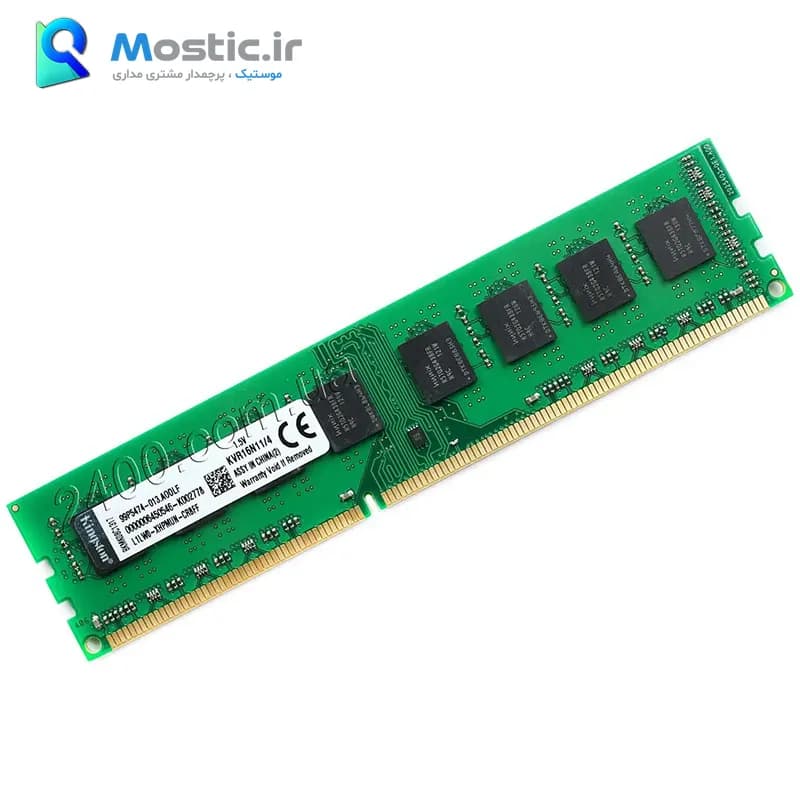 رم دسکتاپ DDR3 تک کاناله 1600 مگاهرتز کینگستون مدل KVR16N11/2 PC3-12800 ظرفیت 2 گیگابایت — تصویر ۱۰