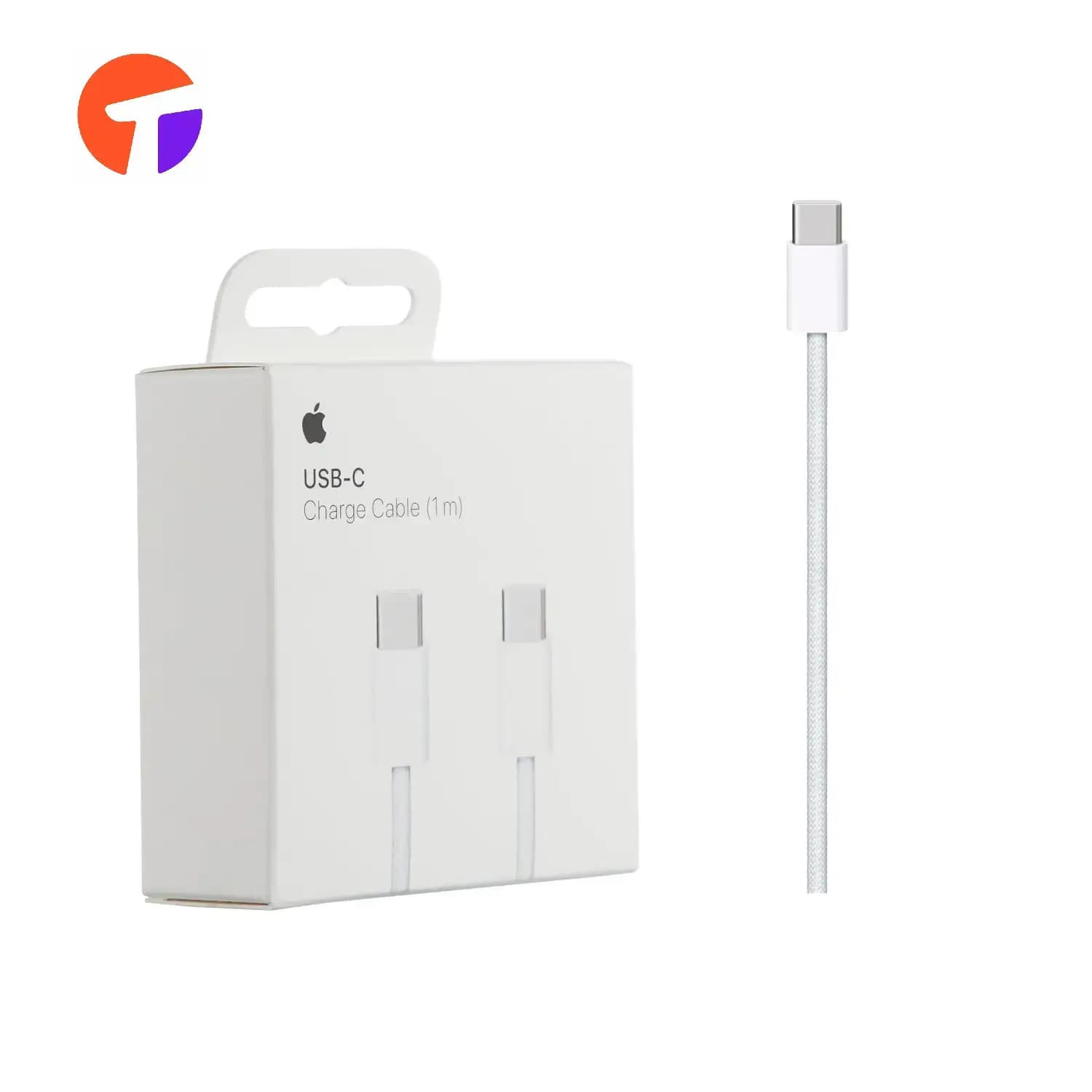 کابل USB-C به USB-C اپل 60 وات مدل MQKJ3ZM/A طول 1 متر (اورجینال) — تصویر ۹
