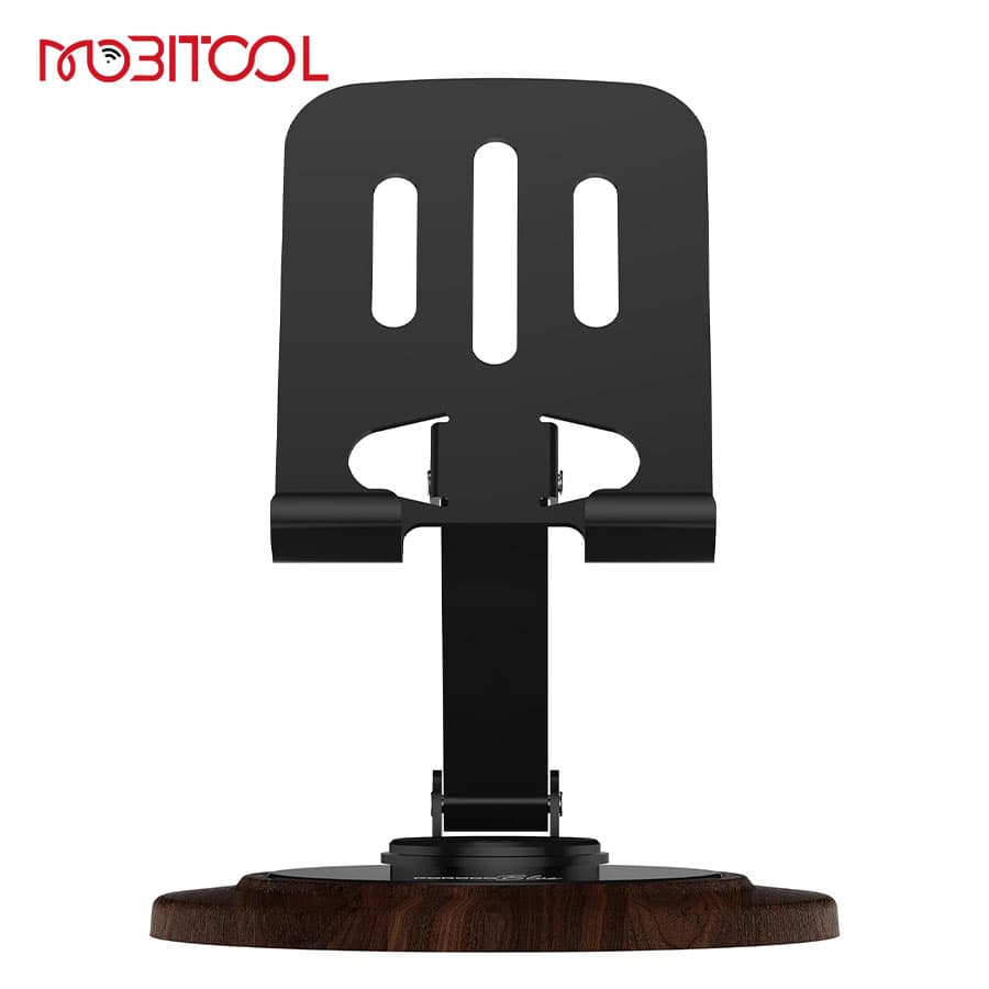 استند رومیزی چرخشی موبایل پرودو Porodo Blue Desktop Phone Holder 360° Rotating Base — تصویر ۱۰