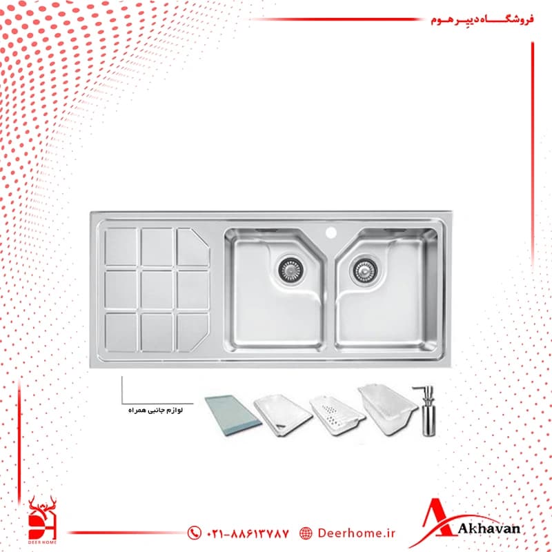 سینک توکار مدل 324 اخوان — تصویر ۹