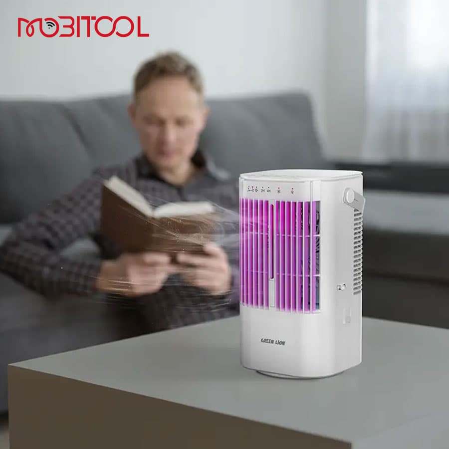 کولر مه پاش رومیزی گرین لاین Green Lion Compact Air Cooler Fan with 900mL Water Tank — تصویر ۴