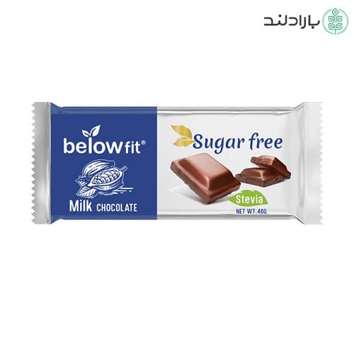 شکلات شیری شیرین‌ شده با استویا بی‌لو فیت تبلت ۴۰ گرمی