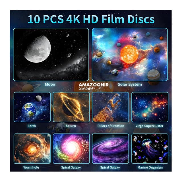 چراغ خواب کهکشانی Galaxy projector Planetarium مدل DWB-01 — تصویر ۶